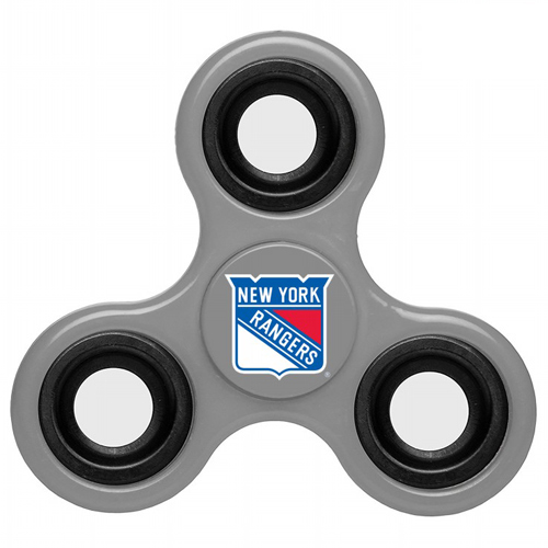NHL New York Rangers 3 Way Fidget Spinner G95 - Gray